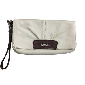 Coach Leather Wristlet Clutch Purse Small